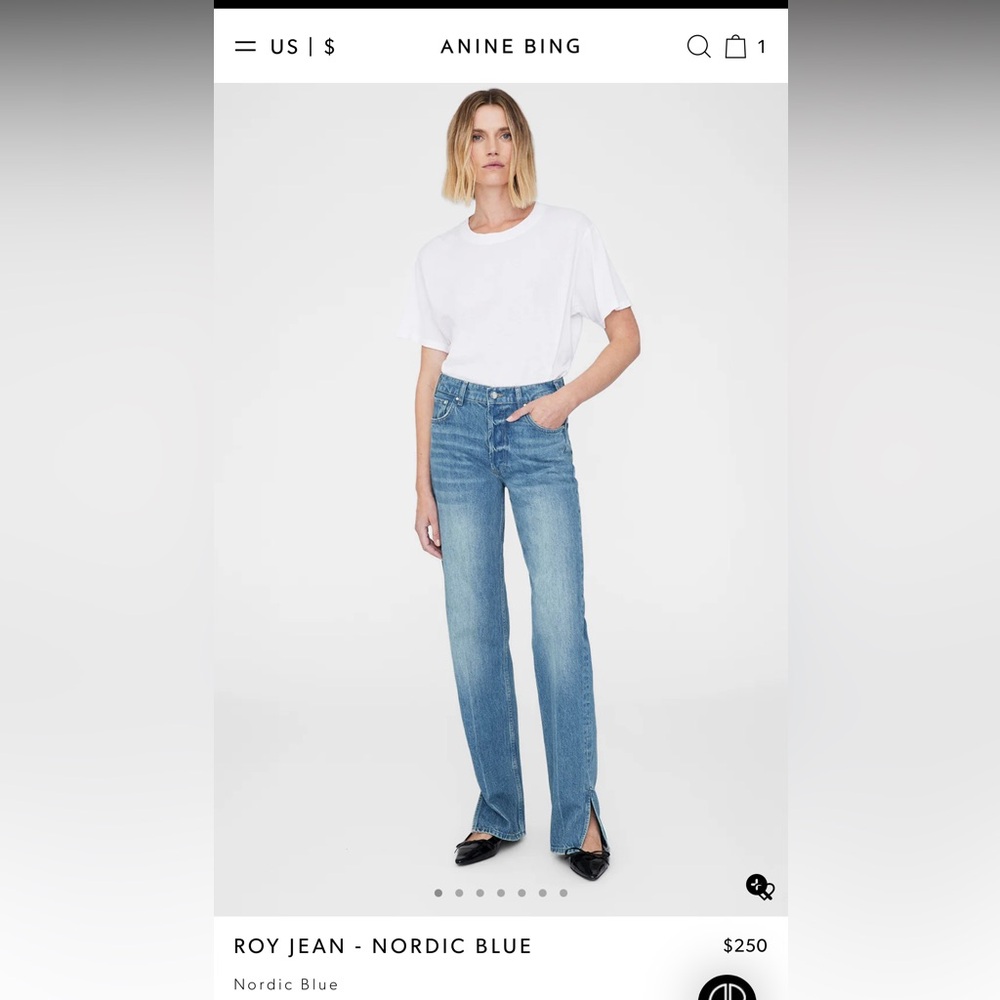 Anine Bing Roy Jean - Nordic Blue